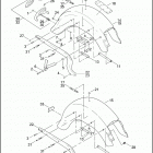 FLSTF 1BMY FAT BOY (2003) REAR FENDER & SUPPORTS - FLSTC / I, FLSTF / I & FLSTS / ...