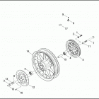 FLHTPI 1FMW ELECTRA GLIDE STANDARD POLICE (2003) Заднее колесо
