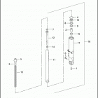 FLHR 1FDV ROAD KING (2003) FRONT FORK - LEFT (NONFAIRING MODELS)