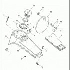 FLHT 1DDV ELECTRA GLIDE STANDARD (2003) FUEL TANK CONSOLE - FLHT & FLTR MODELS