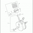 FLTRI 1FSW ROAD GLIDE (2000) PISTONS & FLYWHEEL ASSEMBLY - TWIN CAM 88 ™
