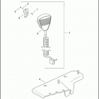 FLHTPI 1FMW ELECTRA GLIDE STANDARD POLICE (2003) MICROPHONE & RADIO MOUNTING BRACKETS