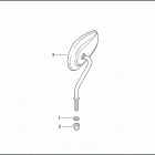 FLHT 1DDV ELECTRA GLIDE STANDARD (2003) Зеркало