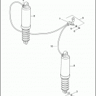 FLHTPI 1FMW ELECTRA GLIDE STANDARD POLICE (2003) REAR SHOCK ABSORBERS & AIR SUSPENSION SYSTEM