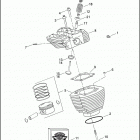 FLHT 1DDV ELECTRA GLIDE STANDARD (2003) CYLINDERS, HEADS & VALVES - TWIN CAM 88 ™