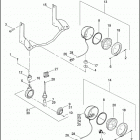FLHTPI 1FMW ELECTRA GLIDE STANDARD POLICE (2003) PASSING LAMPS & FRONT TURN SIGNALS