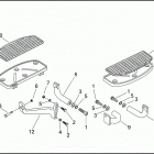 FLHTPI 1FMW ELECTRA GLIDE STANDARD POLICE (2003) FOOTBOARDS