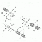 XL883C 4CJM SPORTSTER 883 CUSTOM (2003) Подножки