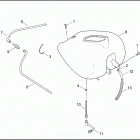 FLHTPI 1FMW ELECTRA GLIDE STANDARD POLICE (2003) FUEL TANK, FUEL INJECTED - FLHTPI