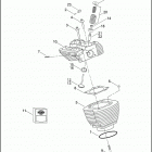 FLHRSEI2 1PGE CVO ROAD KING (2003) CYLINDERS, HEADS & VALVES - 1690