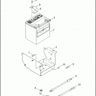 FLHT 1DDV ELECTRA GLIDE STANDARD (2003) BATTERY, TRAY & CABLES