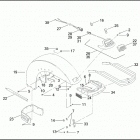 FLHTPI 1FMW ELECTRA GLIDE STANDARD POLICE (2003) FRONT FENDER, BUMPER ASSEMBLY