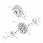 FLHT 1DDV ELECTRA GLIDE STANDARD (2003) Переднее колесо