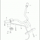 VRSCA 1HAZ VRSCA V-ROD (2002) HANDLEBAR & THROTTLE CONTROL