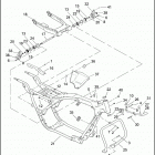 FLHT 1DDV ELECTRA GLIDE STANDARD (2003) FRAME, REAR FORK & JIFFY STAND