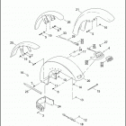 FXSTD 1BSY SOFTAIL DEUCE (2003) FRONT FENDER - FXST / I, FXSTB / I, FXSTD / I, FLSTC / I...