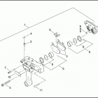 FLHT 1DDV ELECTRA GLIDE STANDARD (2003) Задний суппорт