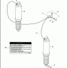 FLHT 1DDV ELECTRA GLIDE STANDARD (2003) REAR SHOCK ABSORBERS & AIR SUSPENSION SYSTEM