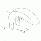 FLHRSEI2 1PGE CVO ROAD KING (2003) Переднее крыло