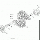 XL1200 1CAP SPORTSTER 1200 (2003) FRONT WHEEL - CAST