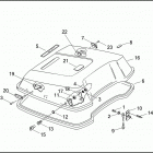 FLHTC 1DJV ELECTRA GLIDE CLASSIC (2003) LUGGAGE BOX (COVER)