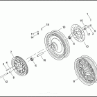 XL883C 4CJM SPORTSTER 883 CUSTOM (2003) REAR WHEEL - CAST