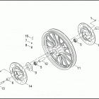 FXD 1GHV DYNA SUPER GLIDE (2003) FRONT WHEEL - CAST
