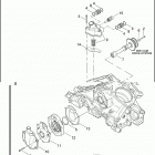 VRSCA 1HAZ VRSCA V-ROD (2003) WATER PUMP & THERMOSTAT