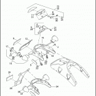 VRSCA 1HAZ VRSCA V-ROD (2003) TAIL LAMP, REAR TURN SIGNALS & LICENSE PLATE BRACKET
