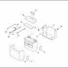 FXDWG 1GEV DYNA WIDE GLIDE (2002) BATTERY TRAY & BATTERY