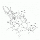 VRSCA 1HAZ VRSCA V-ROD (2003) FRAME & JIFFY STAND