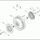FLHRSEI2 1PGE CVO ROAD KING (2003) Заднее колесо