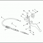 FLHTPI 1FMW ELECTRA GLIDE STANDARD POLICE (2003) Привод управления сцеплением
