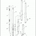 XL883C 4CJM SPORTSTER 883 CUSTOM (2003) Передняя вилка