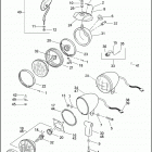 XL883C 4CJM SPORTSTER 883 CUSTOM (2003) HEADLAMP & MIRROR