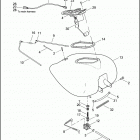 FLHT 1DDV ELECTRA GLIDE STANDARD (2003) FUEL TANK - CARBURETED FLHT, FLHTC & FLTR