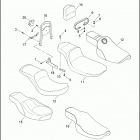 FXD 1GHV DYNA SUPER GLIDE (2003) SEATS & SISSY BAR