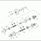 FLHTPI 1FMW ELECTRA GLIDE STANDARD POLICE (2003) TRANSMISSION GEARS