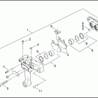 XL1200 1CAP SPORTSTER 1200 (2000) Задний суппорт