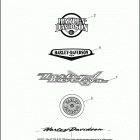 FLHT 1DDV ELECTRA GLIDE STANDARD (2002) FUEL TANK TRIM