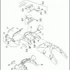 VRSCA 1HAZ VRSCA V-ROD (2002) TAIL LAMP, REAR TURN SIGNALS & LICENSE PLATE BRACKET
