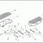 FLHTPI 1FMW ELECTRA GLIDE STANDARD POLICE (2002) FOOTBOARDS