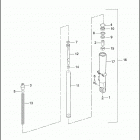FLHRI 1FBW ROAD KING (2002) FRONT FORK - LEFT (NONFAIRING)