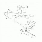FLHT 1DDV ELECTRA GLIDE STANDARD (2002) FUEL TANK - CARBURETED FLHT, FLHTC & FLTR