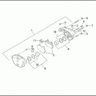 FXSTB 1BTY NIGHT TRAIN (2002) Передний суппорт