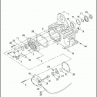 FXDX 1GJV DYNA SUPER GLIDE SPORT (2002) TRANSMISSION BEARINGS & SIDE COVERS