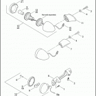 FXSTB 1BTY NIGHT TRAIN (2002) REAR TURN SIGNALS