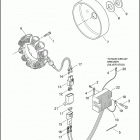 FXDWG2 1PBV CVO DYNA WIDE GLIDE (2001) ALTERNATOR & REGULATOR