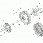 XL883C 4CJM SPORTSTER 883 CUSTOM (2002) REAR WHEEL - CAST
