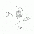 FXDWG3 1PEV CVO DYNA WIDE GLIDE (2002) LICENSE PLATE BRACKETS